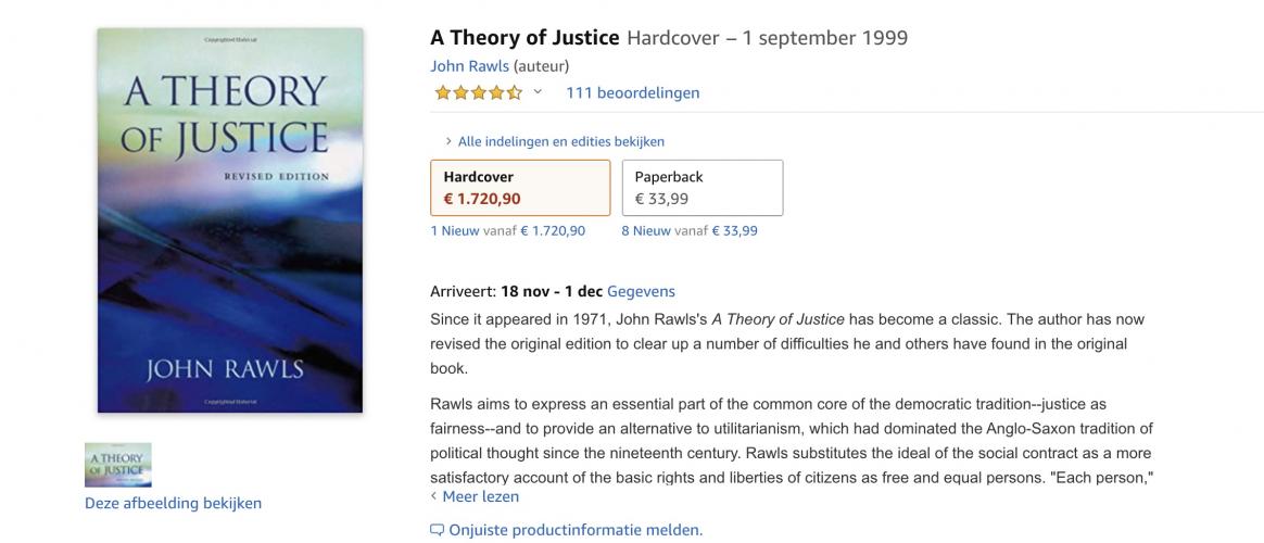 Volgens mij gaat hier trouwens iets mis op de Amazon site. Er zit wel een heel groot verschil in de paperback en hardcover :)