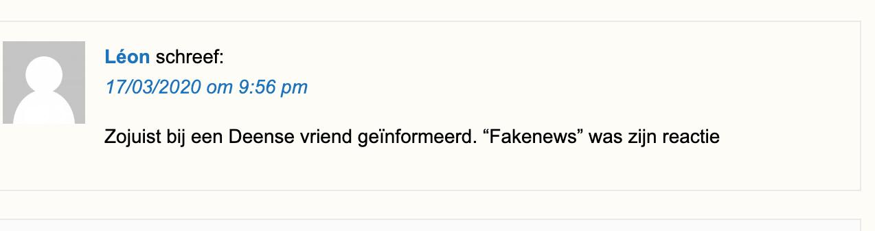 Eerste opmerking onder dit artikel :)