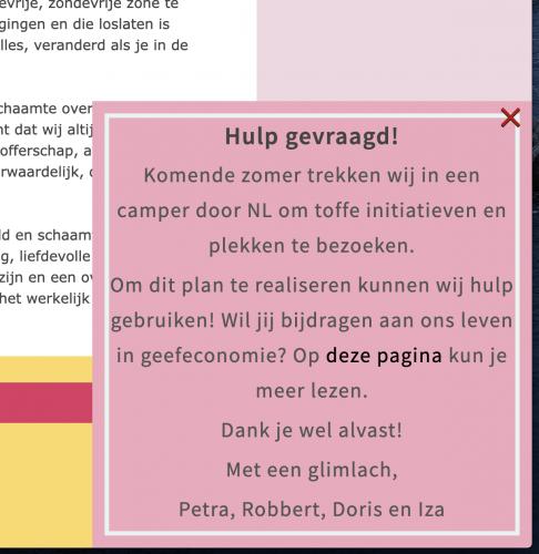 Dit vind ik dan wel grappig. Het eerste wat je ziet op hun site is een vraag om iets...   <a href="https://geefeconomie.nl/" class="linkified ys-whitespaced" target="_blank">https://geefeconomie.nl/</a>&nbsp;