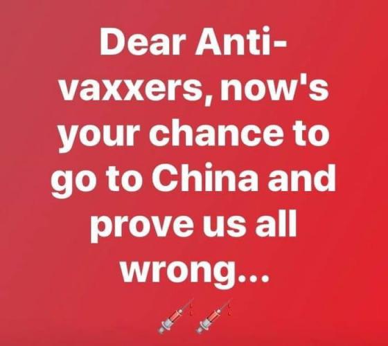 Antivaxxer? Prove us all wrong..
