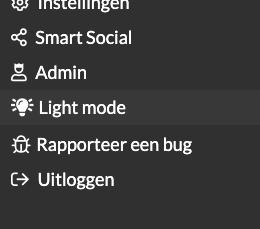Lightmode en Darkmode instellen