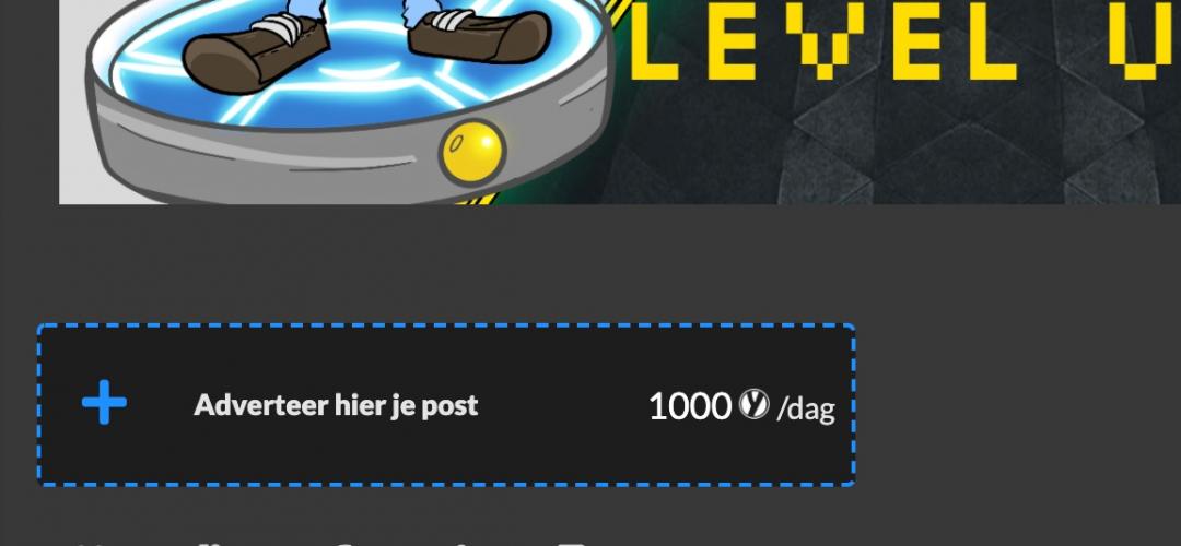 Today's test: Sell the space around your post to a sponsor.