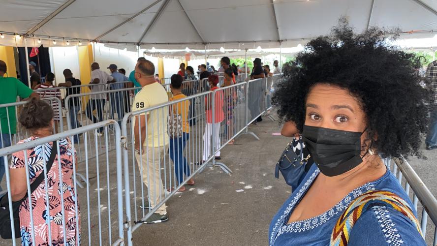 Vandaag spontaan gevaccineerd op Curaçao. 