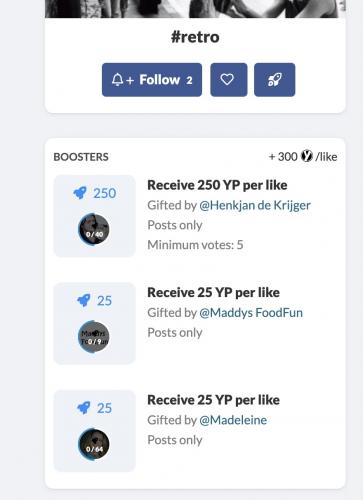 Hoe de booster een boost te geven. En rangschik het bovenaan.  