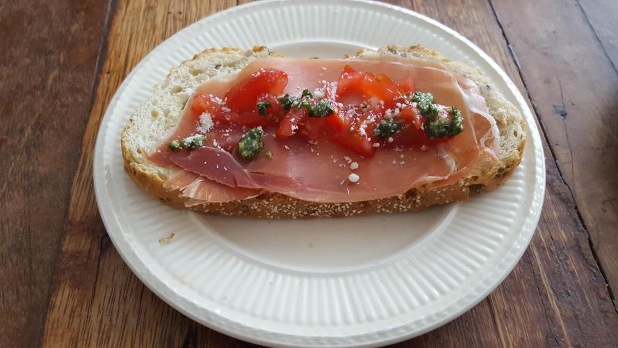Lunch tip - Speltbroodje parmaham