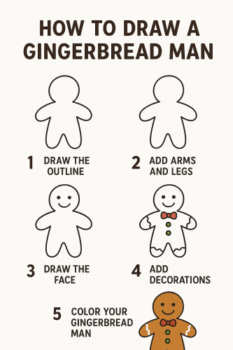 How to Draw a Gingerbread Man: Easy Step-by-Step Guide