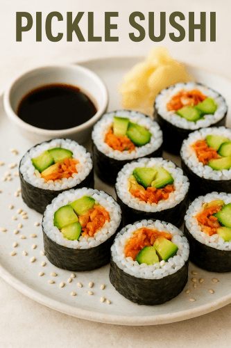Pickle Sushi: A Tangy, Crunchy Twist on Traditional Sushi