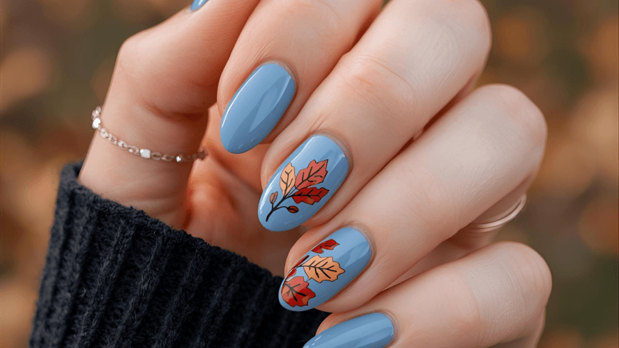 Fall Nails Blue: Stunning Autumn Nail Designs for 2025