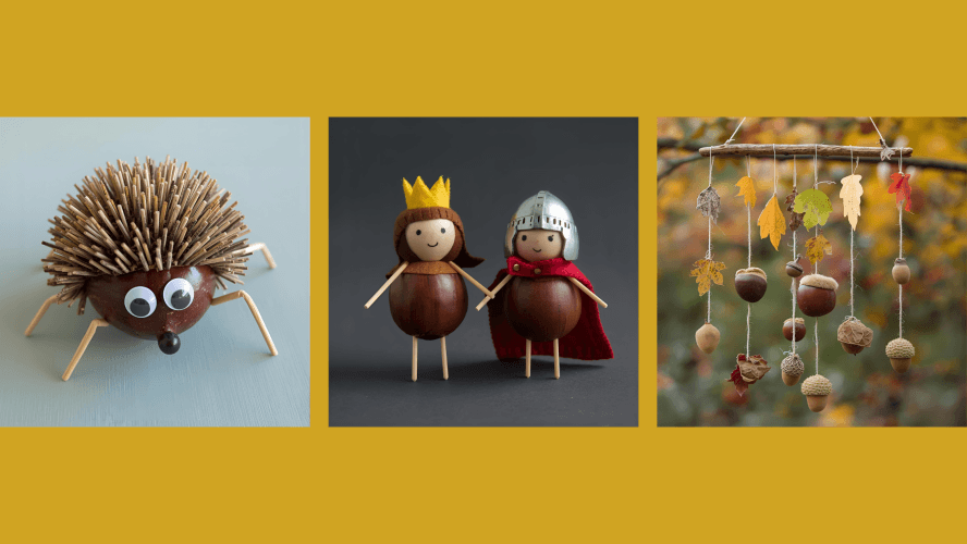 🍁 Autumn crafts with kids: the best ideas with chestnuts