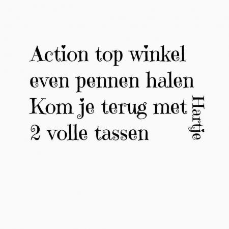 #Action  Altijd leuk shoppen.