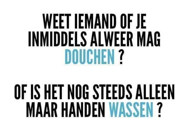 Mag je weer douchen