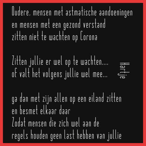 Heb jij schijt aan Corona?