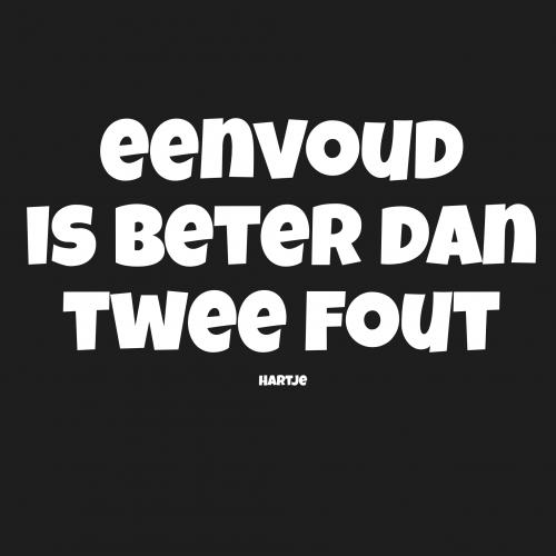 Een quote van hartje