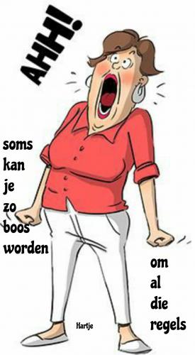 Om boos om te worden