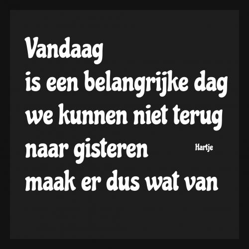 Vandaag is een belangrijke dag