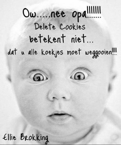 Opa.... je kan geen cookies opeten