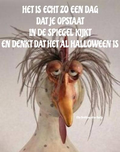 Schrikken van je spiegelbeeld