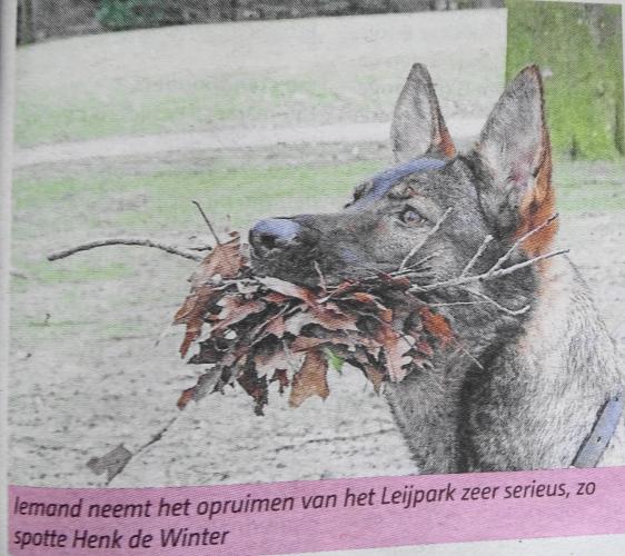 Leijpark013 foto's van mij in de krant 