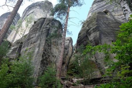 Tsjechie -Adrspach Skaly - wandelen tussen de rotsformaties