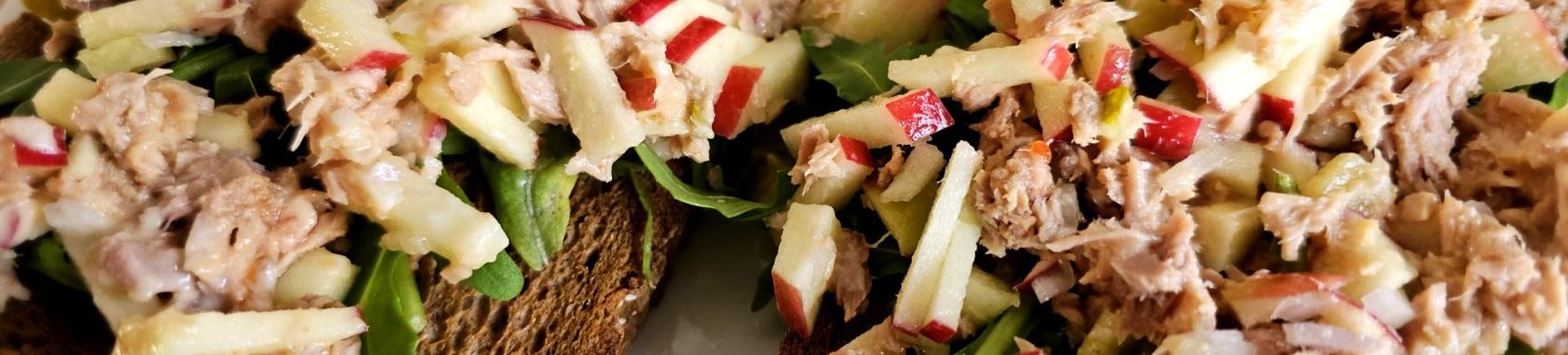 Tuna salad on toast - healthy lunch