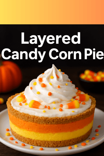 Layered Candy Corn Pie Recipe โ The Perfect Halloween Dessert