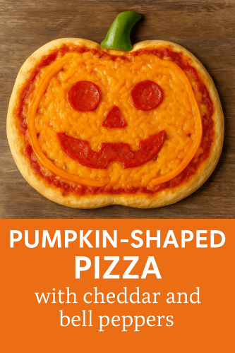 Pumpkin-Shaped Pizza – Spooky and Tasty for Halloween 🎃