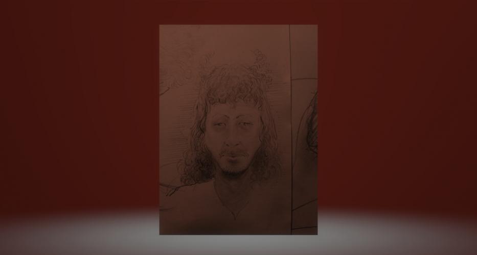 Spontane doodle mondt uit in verontrustend heerschap: