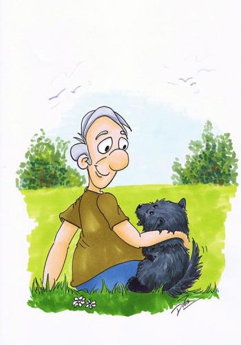 Inktober day 25, Buddy