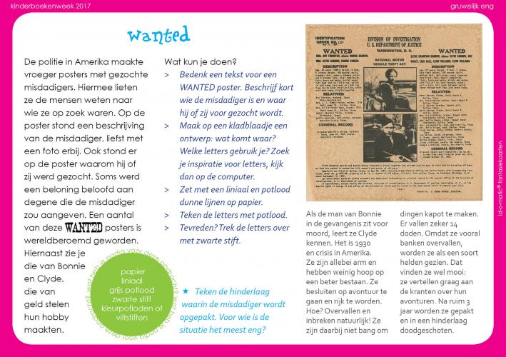 Tekenopdracht: Wanted