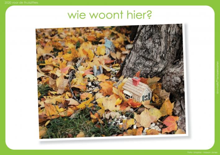 Tekenopdracht: Wie woont hier?