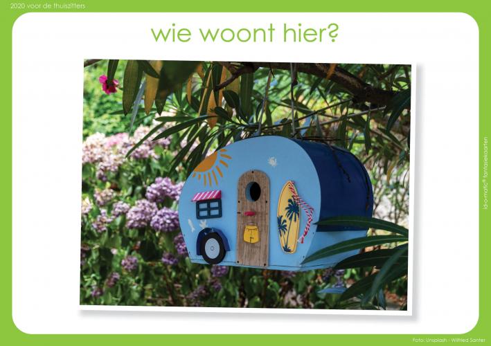 Tekenopdracht: Wie woont hier?