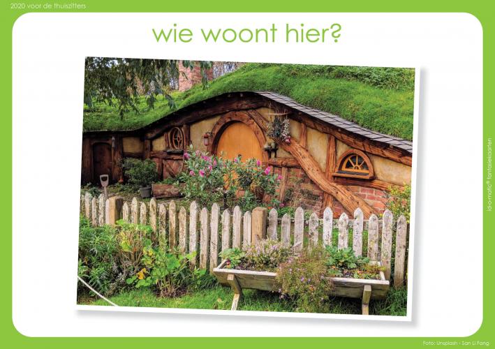 Tekenopdracht: Wie woont hier?