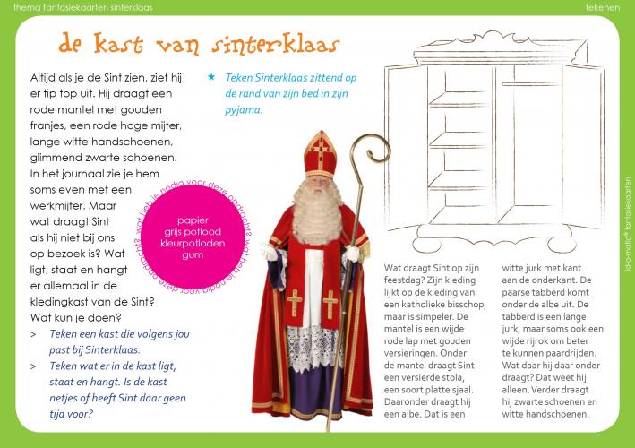 Tekenopdracht: de kast van sinterklaas