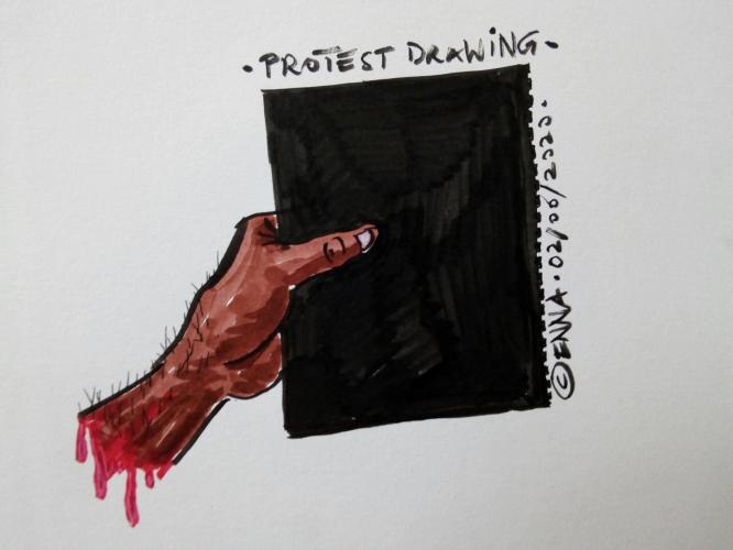 Enna's paper protest