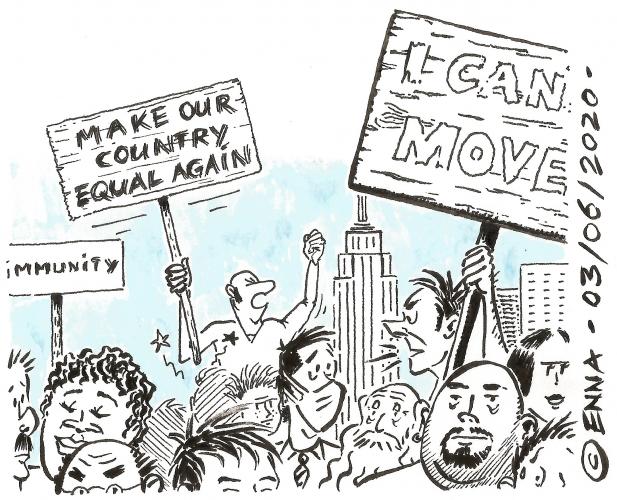 Protesting in times of trouble...