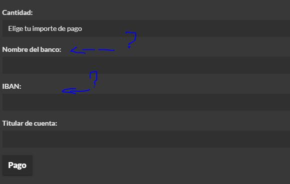 <a class="removable-mention" translate="no"  href="/useroverview/1/Henkjan de Krijger" data-mentionid="1">@Henkjan de Krijger</a>&nbsp; Thank you for making this post but I still have a question in the bank's name area, we wrote the word PAYPAL and in the IBAN area the email of our PayPal account should go