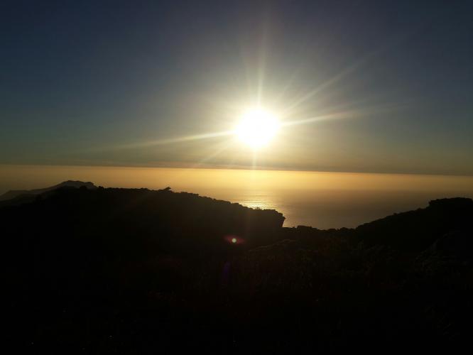 On top of Table Mountain
