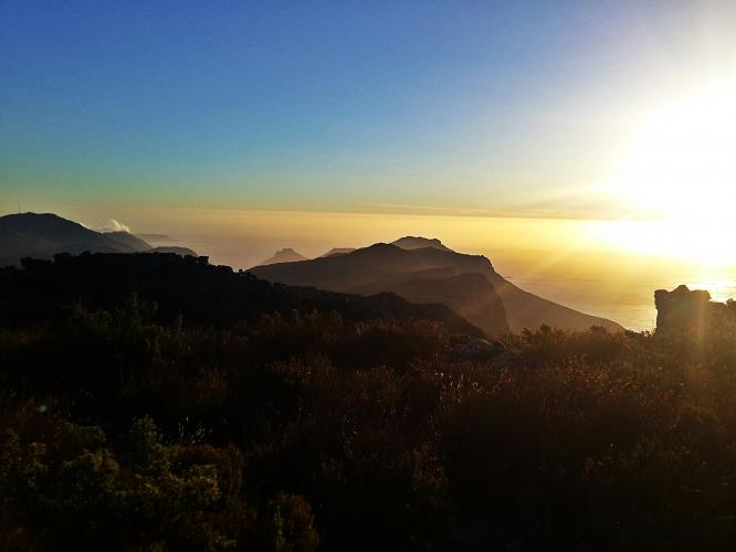 On top of Table Mountain