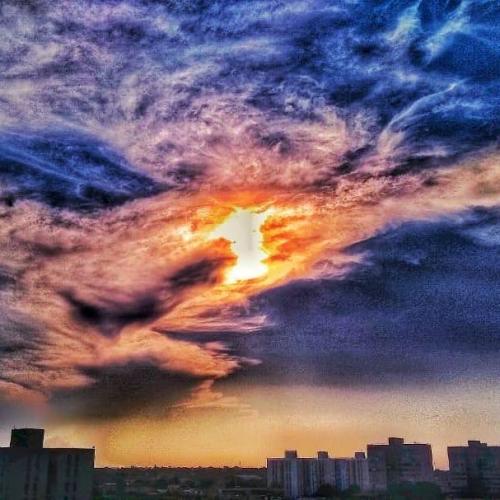 Así son los atardeceres de mi Faria .