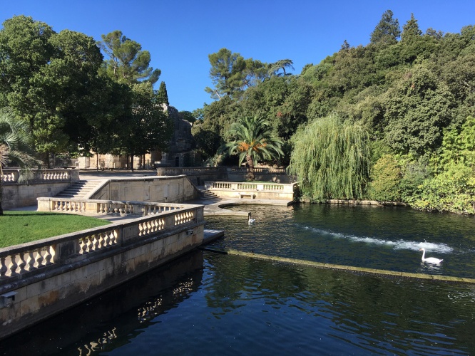 Nimes, parc de la fontaine.