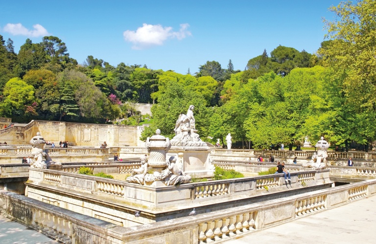 Nimes, parc de la fontaine.