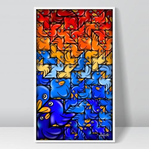 "Birds of Paradise X"