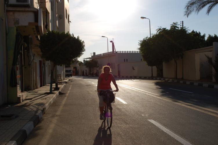 Cycling to the Valley of the Kings.
