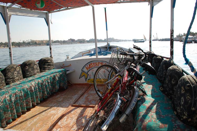 Cycling to the Valley of the Kings.