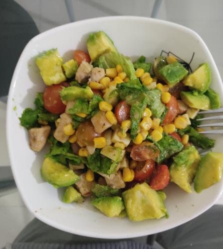 Healthy and colorful salad 