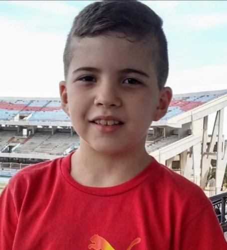 My grandson is a singing child