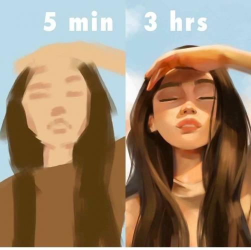 Técnica de pincel digital