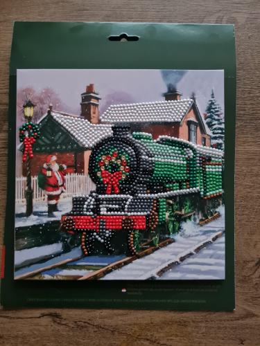 Diamond painting kerstkaartje 4