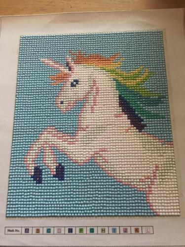 Unicorn diamond painting