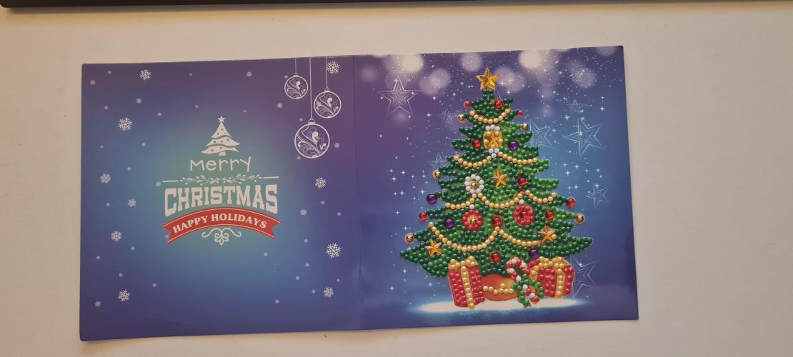 Diamond painting kerstkaartje 8